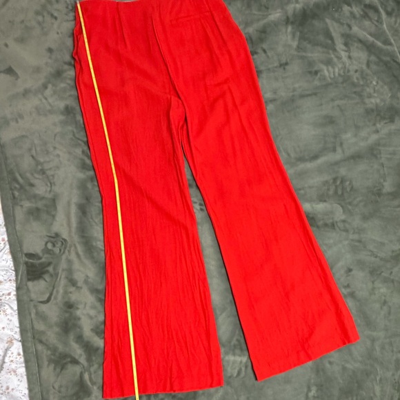 Diane Von Furstenberg Elegant Red Women's Pants - Picture 2 of 3